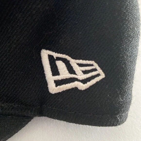 Vintage New Era LA Dodgers Fitted 100% Wool Genuine 59 Fifty MBL Size  7 3/8 - Picture 9 of 11